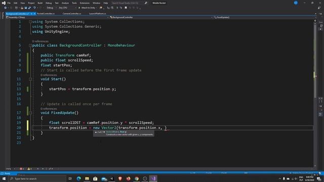 Unity Mobile Game Tutorial - part 05 - Scrolling Background смотреть онлайн