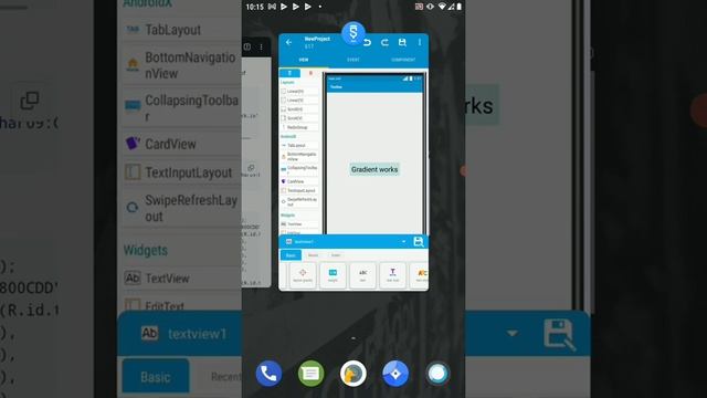 How To Create Gradient TextView In Sketchware