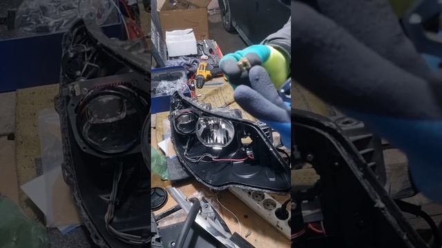 Установка BiLed линзы на Киа Оптима (К5) 2018 года.