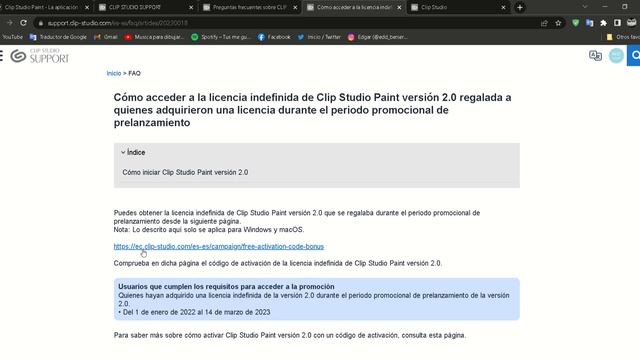 COMO ACTUALIZAR CLIP STUDIO PAINT 1.0 A 2.0 GRATIS (PROMOCION DE LICENCIA INDEFINIDA 2023) смотреть онлайн