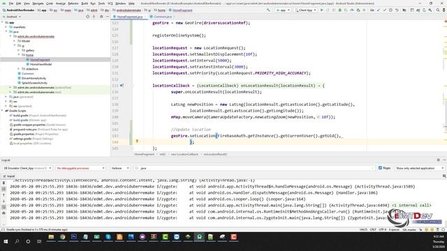 EDMT Dev - Uber Clone Tutorial #6 Driver Presentence Driver смотреть онлайн