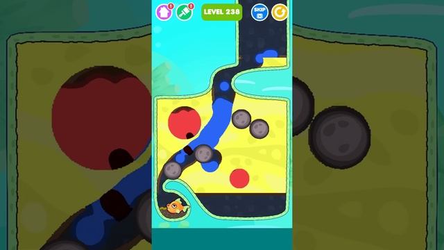 pull the pin save the fish android iOS gameplay walkthrough смотреть онлайн