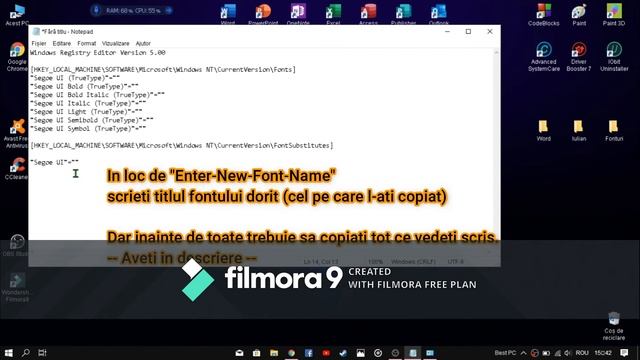 Cum sa iti modifici fontul pe Windows 10 (simplu si rapid) смотреть онлайн