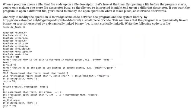 Redirect a file descriptor before execution смотреть онлайн