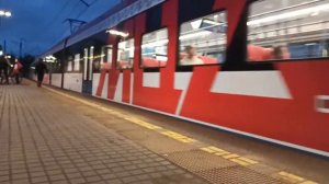 Железная дорога. Подборка проезд поезда по железной дороге МЦД-1 Москва / ЭГ2Тв / ЭШ2 STADLER RUS