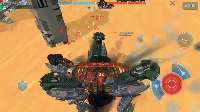 War Robots Test Server 3.2.0 (203) Something wrong with Schutze