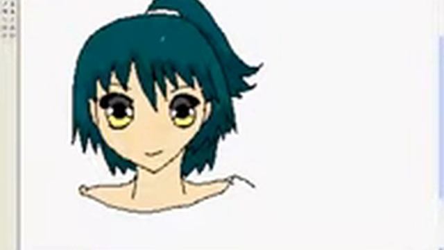 Drawing manga with windows paint.wmv смотреть онлайн