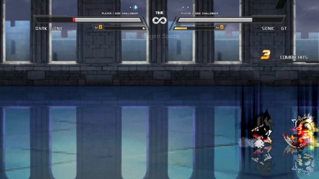 Dark Sonic & Dark Shadow VS Sonic DBZ & Sonic GT I Sonic Battle MUGEN HD смотреть онлайн