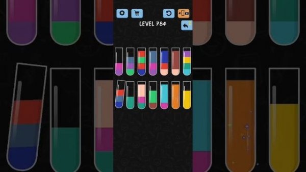 Water Color Sort Level 784 Walkthrough Solution iOS/Android