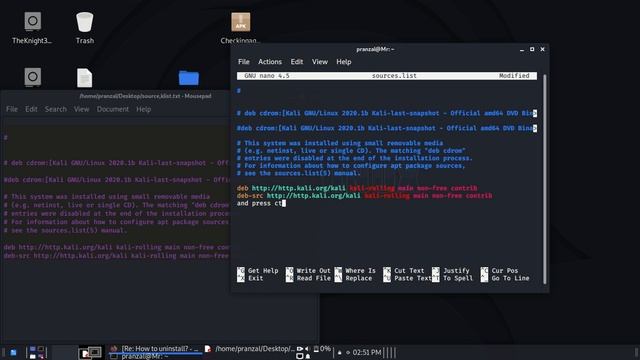 Editing sources.list On kali code is in description смотреть онлайн