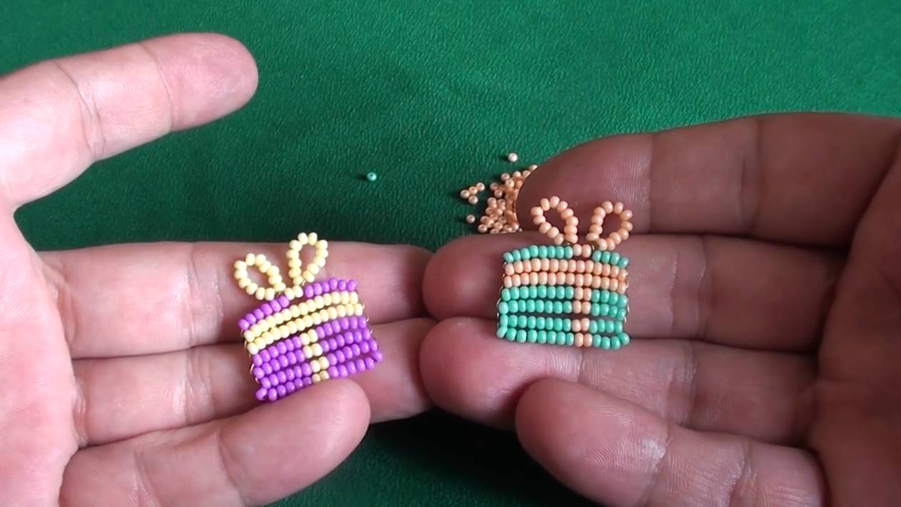 Фигурка подарок из бисера способом параллельного плетения смотреть онлайн