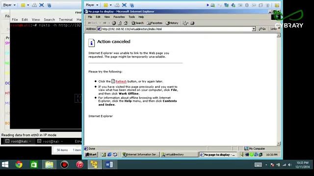 Penetration Testing Module 3 Part 5 Scanning nikto Lab смотреть онлайн