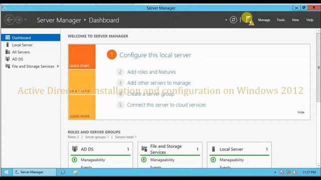 ADDS Installation on Windows 2012 by ITLearning LAB смотреть онлайн