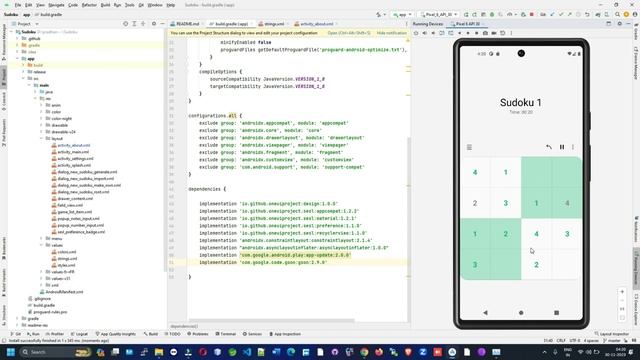 Android Sudoku Game App Project with source code смотреть онлайн