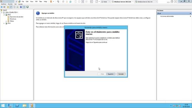 Configuración de DHCP en Windows Server 2012 смотреть онлайн