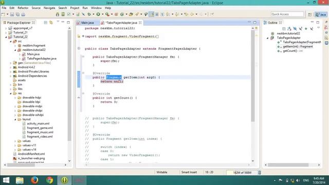 Lập trình Android 22 + Action Bar with tab смотреть онлайн