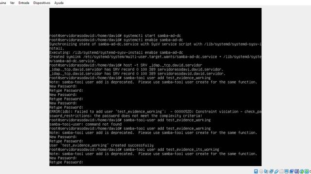 Proof that Active Directory on Ubuntu Server Works - David Abdolalizadeh Ruiz ASIR 2 смотреть онлайн