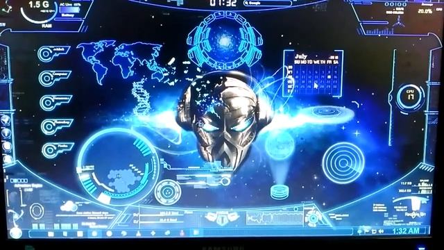 Tema Alien Blue Windows 7 смотреть онлайн