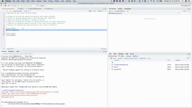 R Video 15. How to install and load dplyr package in R смотреть онлайн