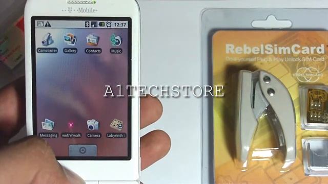 A1TECHSTORE GOOGLE G1 ANDROID UNLOCKED WITH REBEL SIMCARD II смотреть онлайн