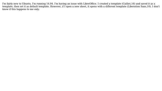 Ubuntu: LIbreOffice new sheet different template смотреть онлайн