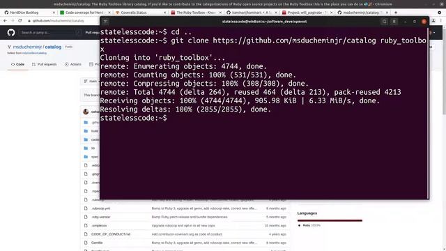 Codecast: Create a RubyGem 64: Add NerdDice to the Ruby Toolbox Catalog смотреть онлайн