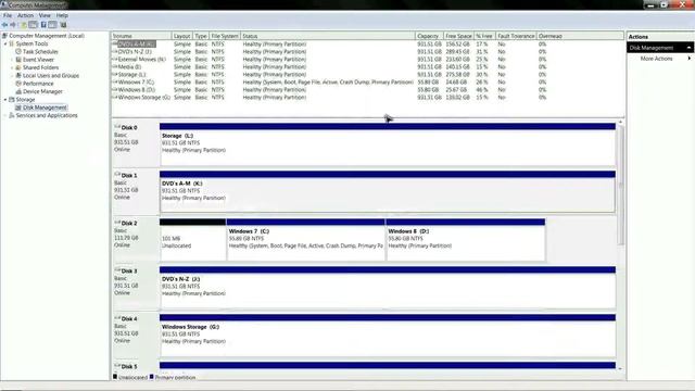 Windows 7, Windows 8, How To Partition, Format HDD Harddrive Easy смотреть онлайн