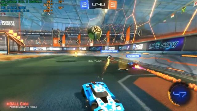 TEST ROCKET LEAGUE ON A BUDGET MACHINE (ATHLON 3000G & VEGA 3) смотреть онлайн