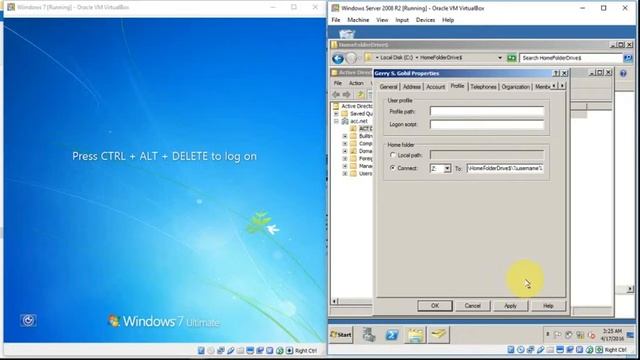 Windows Server 2008 R2: How to create a Home Folder Drive for user accounts? смотреть онлайн