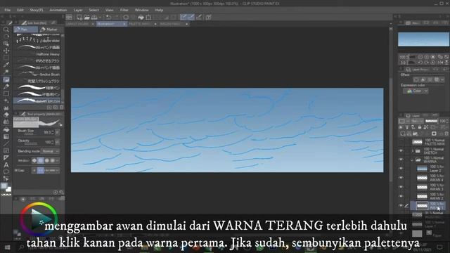 GAMPANG! TUTORIAL LANGIT HUJAN | CLIP STUDIO PAINT | Indonesia смотреть онлайн