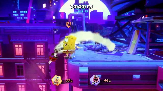 Nickelodeon All-Star Brawl Gameplay - SpongeBob vs Oblina смотреть онлайн