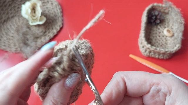 #6 Корзинка-Капелька #вязание #крючком #снуля #джут