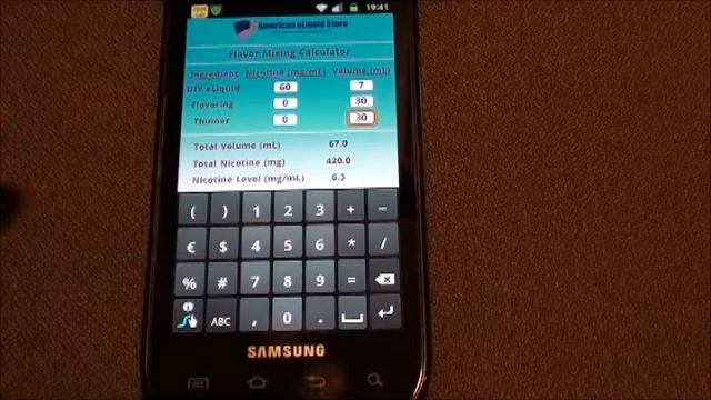 AmericaneLiquidStore Android App - eCig Savings and Mixing Calculator - version 1.1.wmv смотреть онлайн