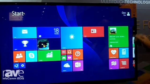 InfoComm 2015: DISPLAX Multitouch Explains Skin Ultra Large Format Touch Experience смотреть онлайн