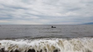 Рыбалка на сеть в Охотском море.