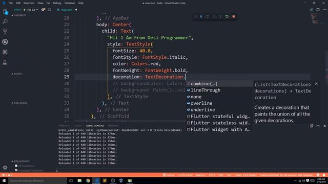 Flutter : Everything About Text Widget | Flutter Tutorials In English By Desi Programmer смотреть онлайн