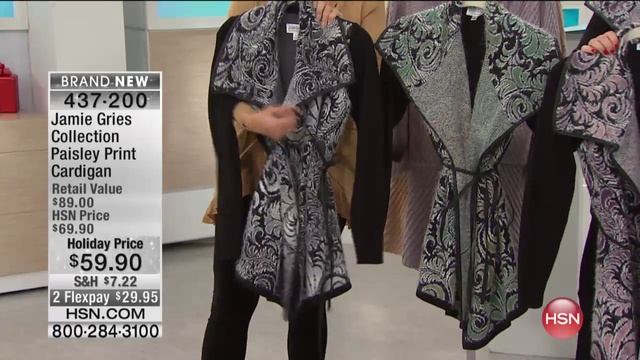 Jamie Gries Collection Paisley Print Cardigan смотреть онлайн