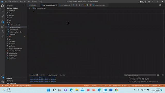 Tutorial Flutter Android - Menggunakan Tab Bar Widget смотреть онлайн