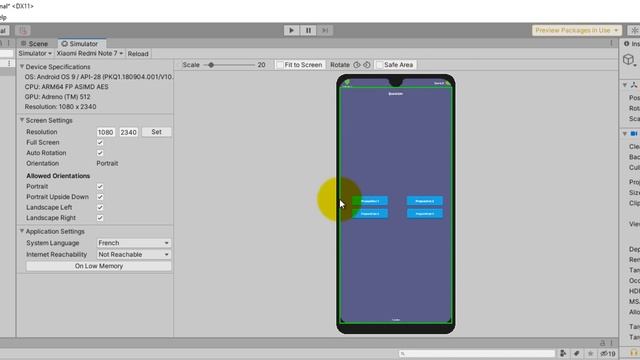 UNITY - Présentation du simulateur de périphérique (Device Simulator) смотреть онлайн