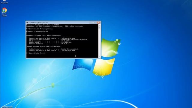 IPCONFIG in Windows 7 смотреть онлайн