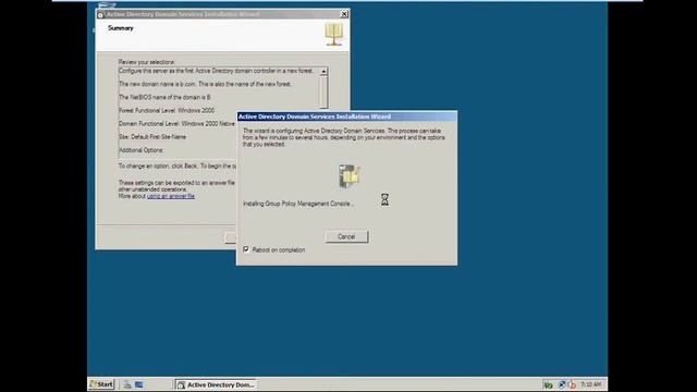 Domain installation on SERVER 2008 R2 смотреть онлайн