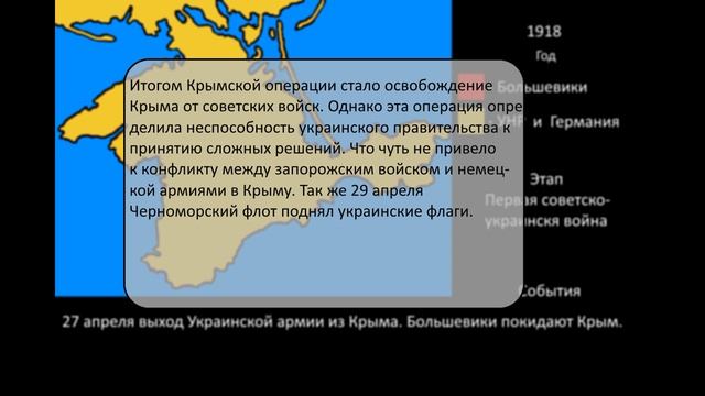 Крымская операция 1918 смотреть онлайн