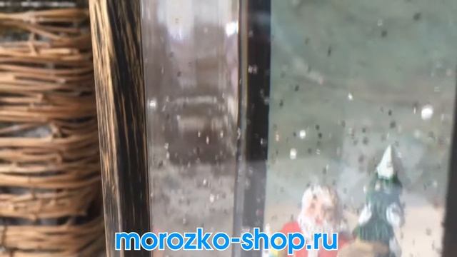 Винтажный 'снежный' фонарь, тёплая белая LED подсветка, 27 см, батарейки PT-22115 и PT-22110