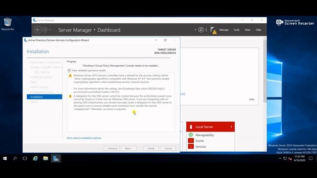 How To Setup Active Directory in Windows Server 2016 смотреть онлайн