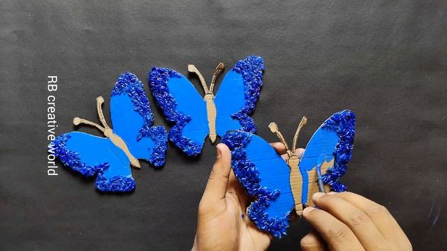 Unique Butterfly Wall Hanging Craft | Best Out Of Waste Cardboard | Home Decoration Ideas