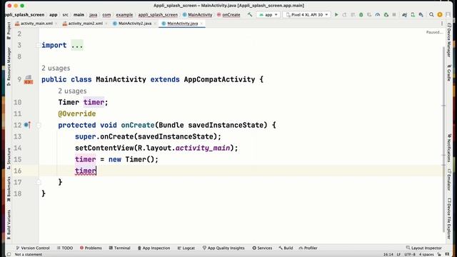 ANDROID STUDIO : Faire un splash screen de 3 secondes смотреть онлайн