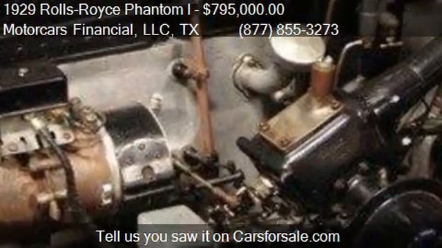 1929 Rolls-Royce Phantom I For Sale Convertible for sale in смотреть онлайн