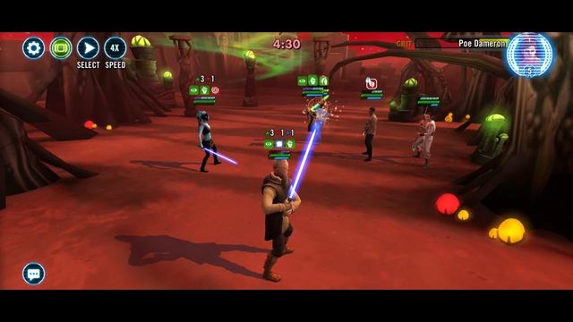 GAC 3v3: Grand Master Yoda with Jedi vs Resistance! Shows the resistance how things get done! смотреть онлайн