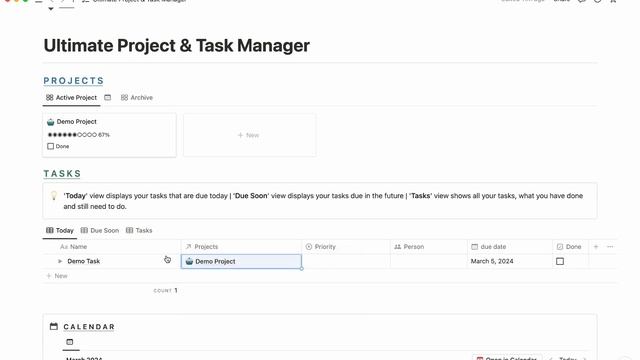 Ultimate Notion Task and Project Manager | FREE Download смотреть онлайн