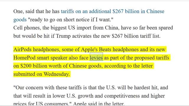 TRADE WAR HOT NEWS! Apple Warns Trump's China Tariffs Will Boost Its Product Prices смотреть онлайн